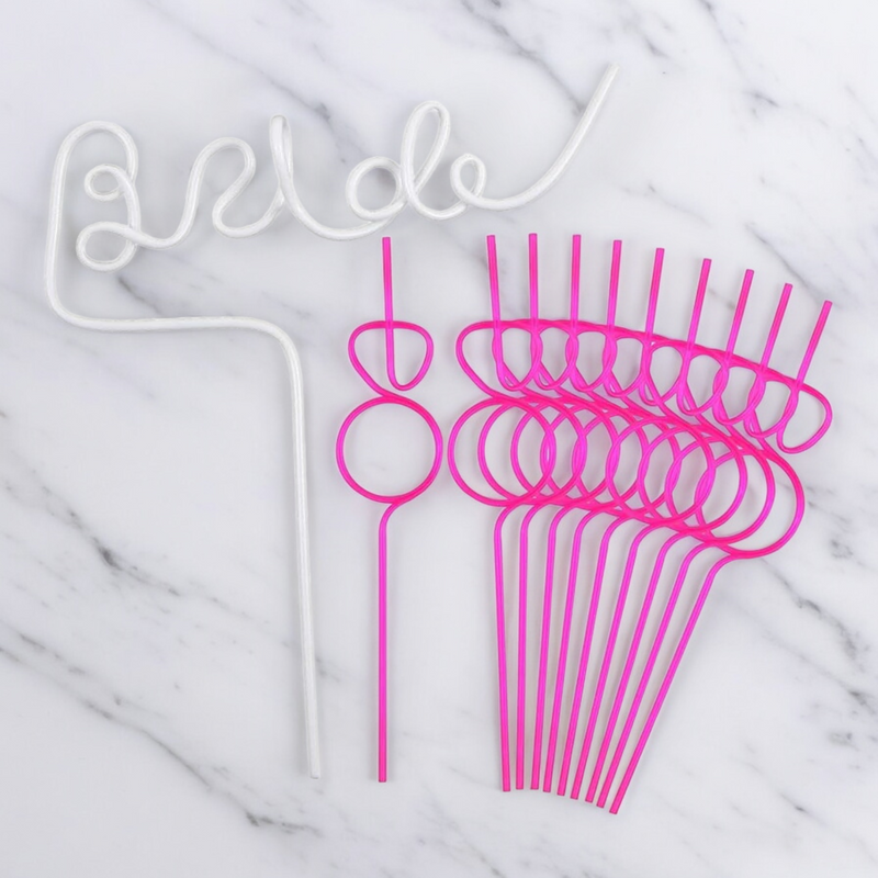 Bachelorette Decorations Straw Set