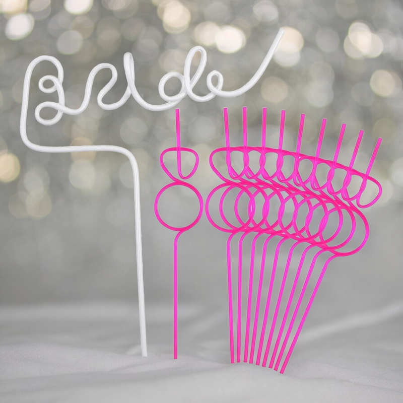 Bachelorette Decorations Straw Set